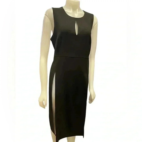 Marciano Black Sleeveless Midi Dress  Size Large - Picture 2 of 12